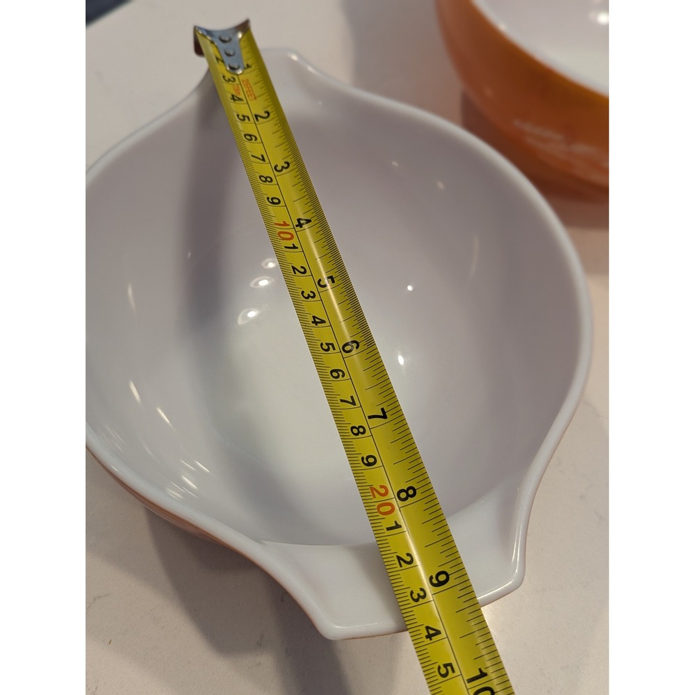 Vintage Pyrex Autumn Harvest Wheat Cinderella Mixing Bowls 441 442 Set of 2 - Picture 16 of 16
